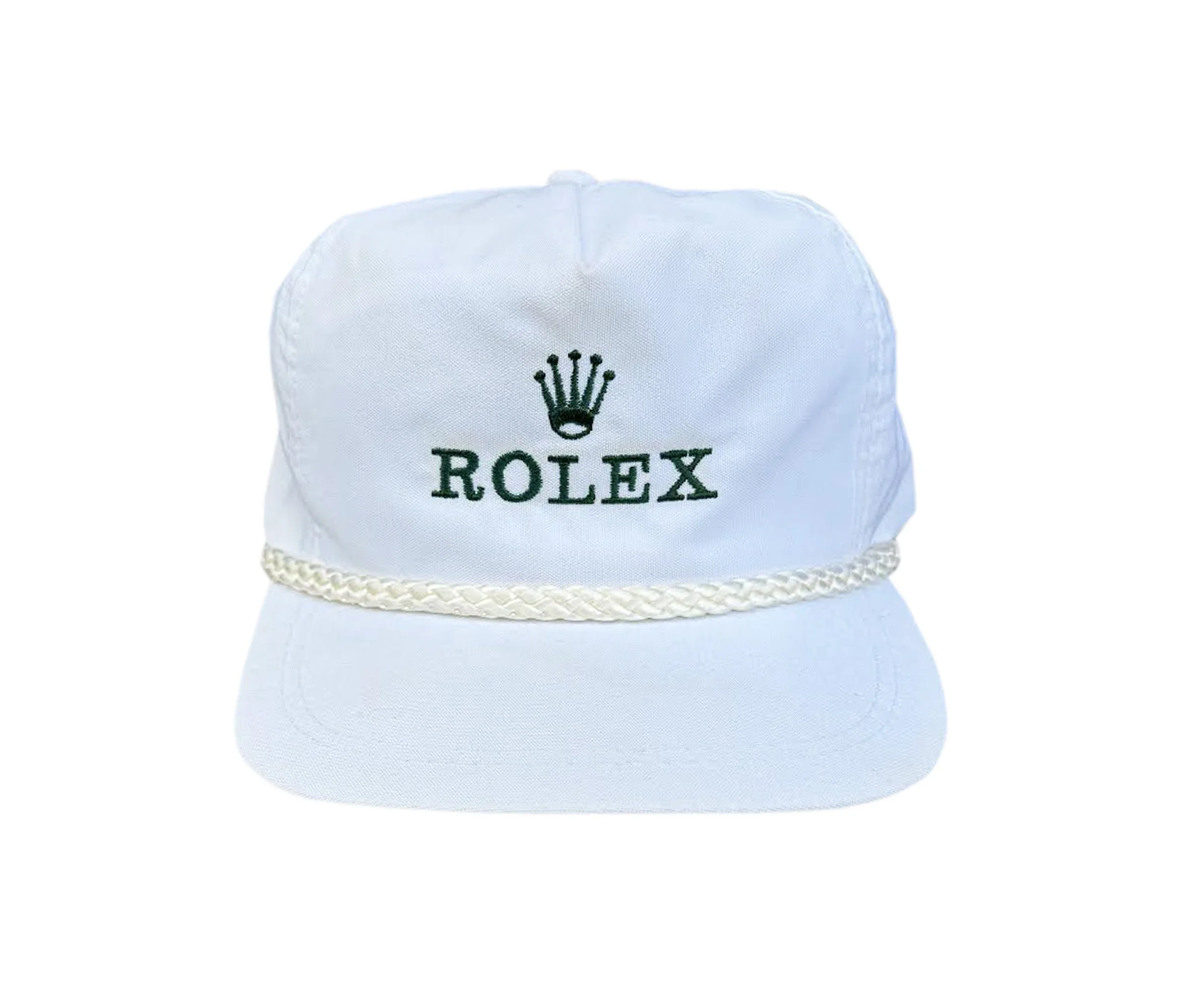 Vintage Rolex White / Green Hat — RootsBK